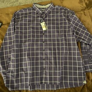 Brand New, long Sleeved, Button Downed Shirt. big and Tall. 4X. Tags attached